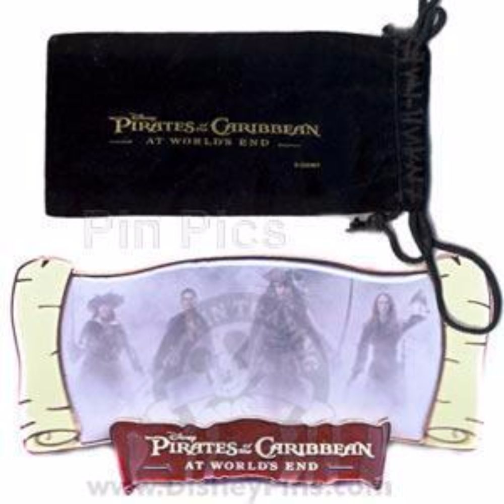 RARE‎ Disney Pin 54624 DSF Pirates of the Caribbean At World's End Scroll LE *
